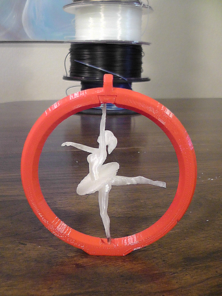 Ornament-Mini Stand for Spinning Ballerina