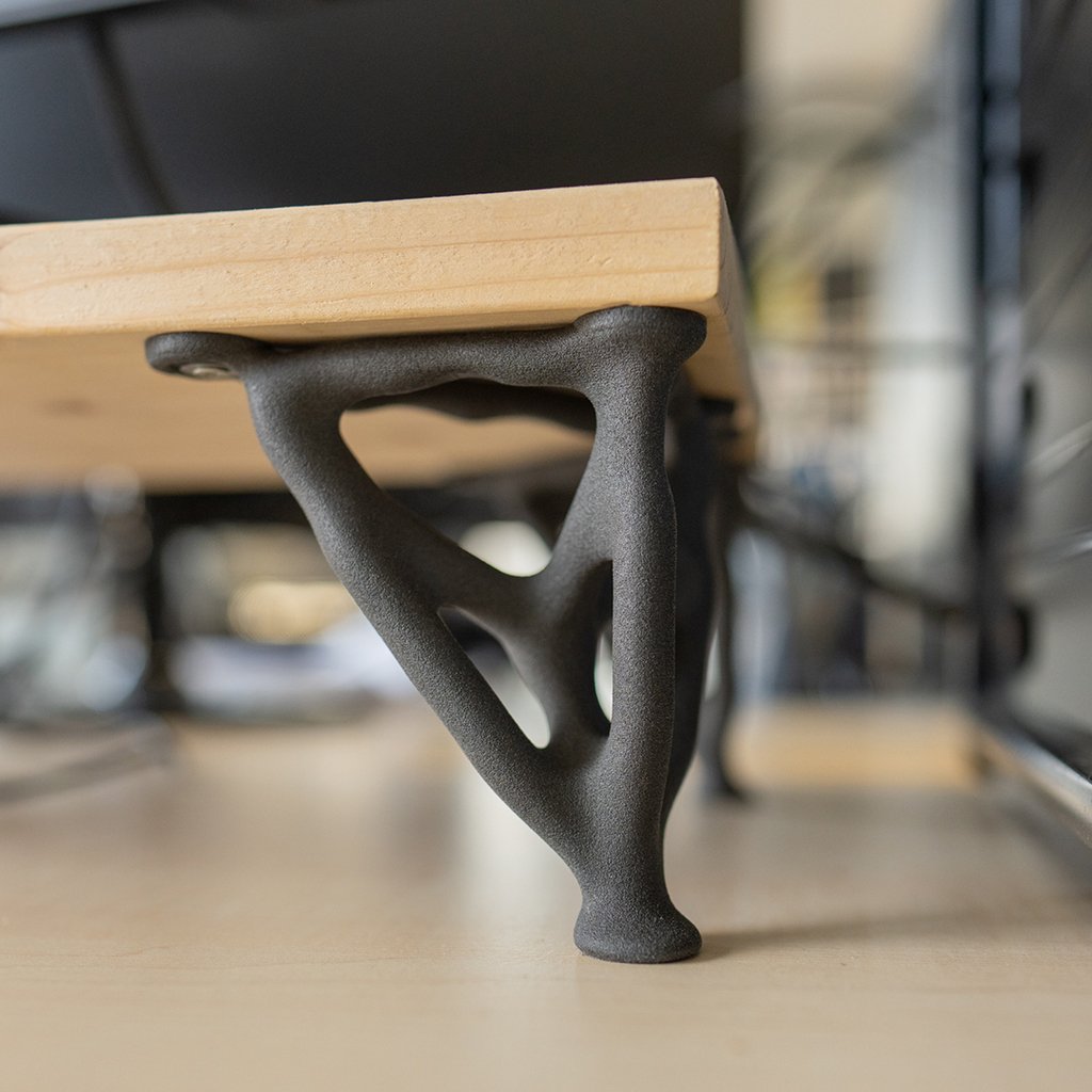 Pernas de mesa para uma prateleira de mesa (design generativo)