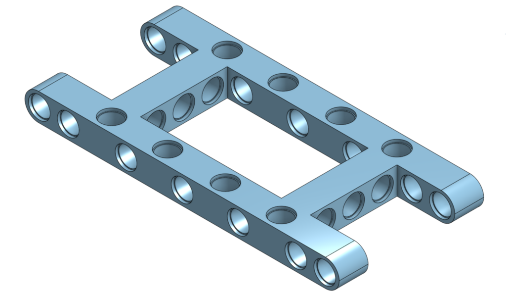 Lego Compatible Differential Frame