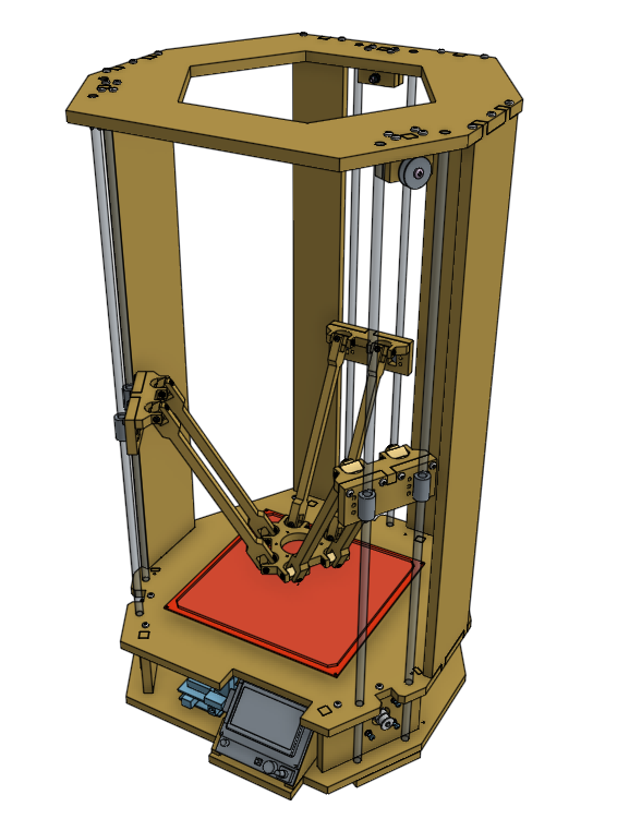 RR-Evo Delta 3D Printer - [E1] plywood version