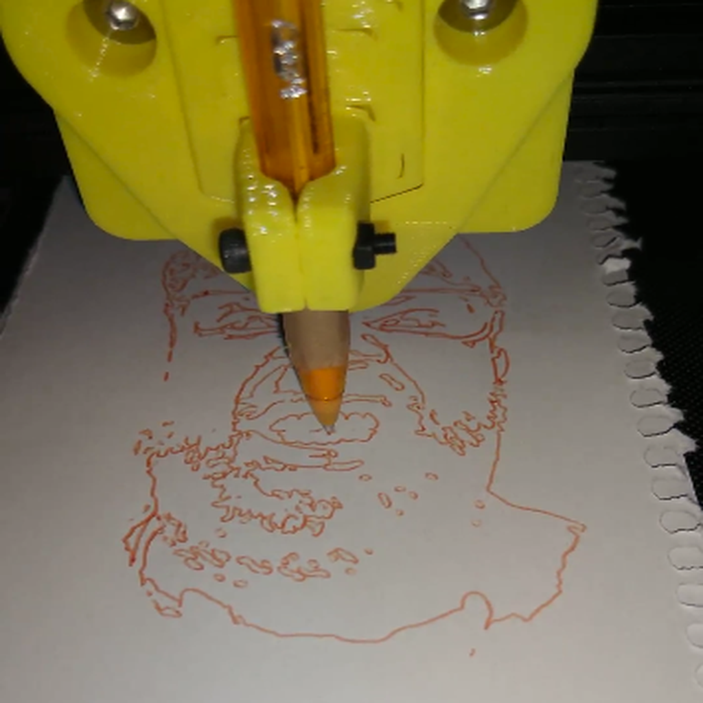 Plotter pen holder with ender 3 quick tool change remixing Proper printing/Specy_wot