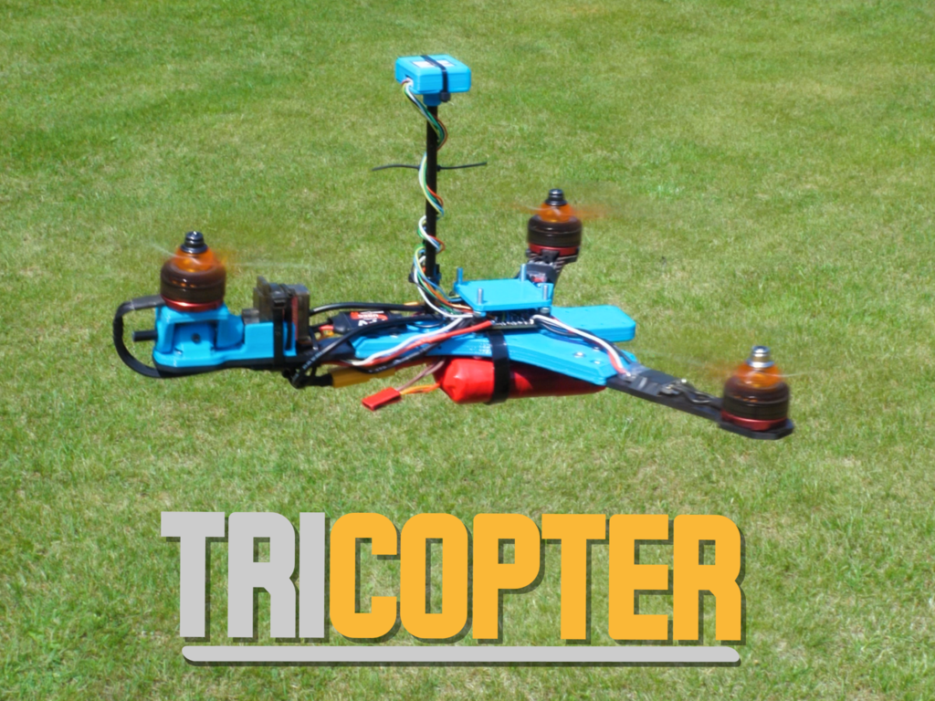  Ardupilot Tricopter Frame - Autonomous FPV Test Platform 