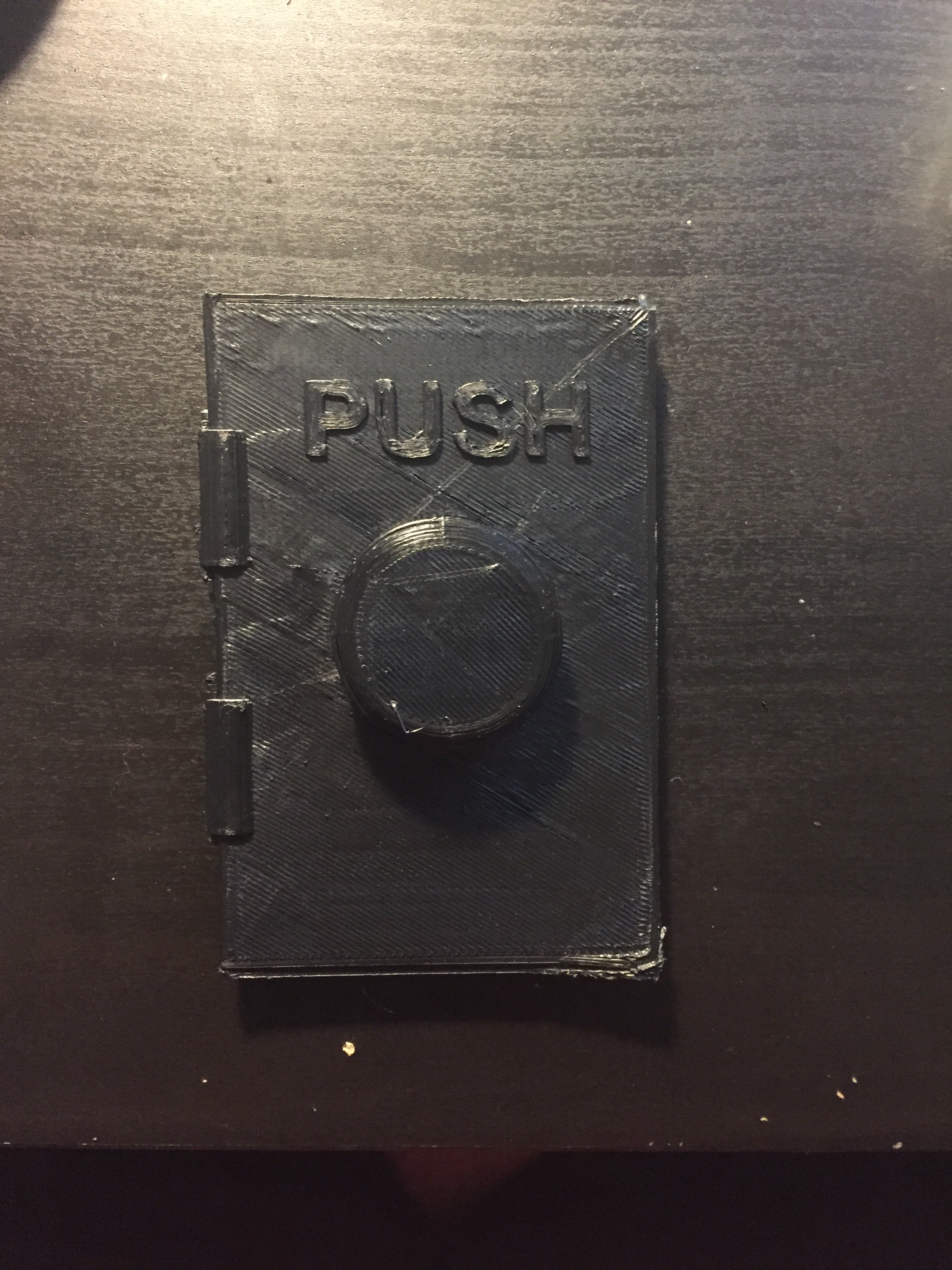 Faux Button Light Switch Cover