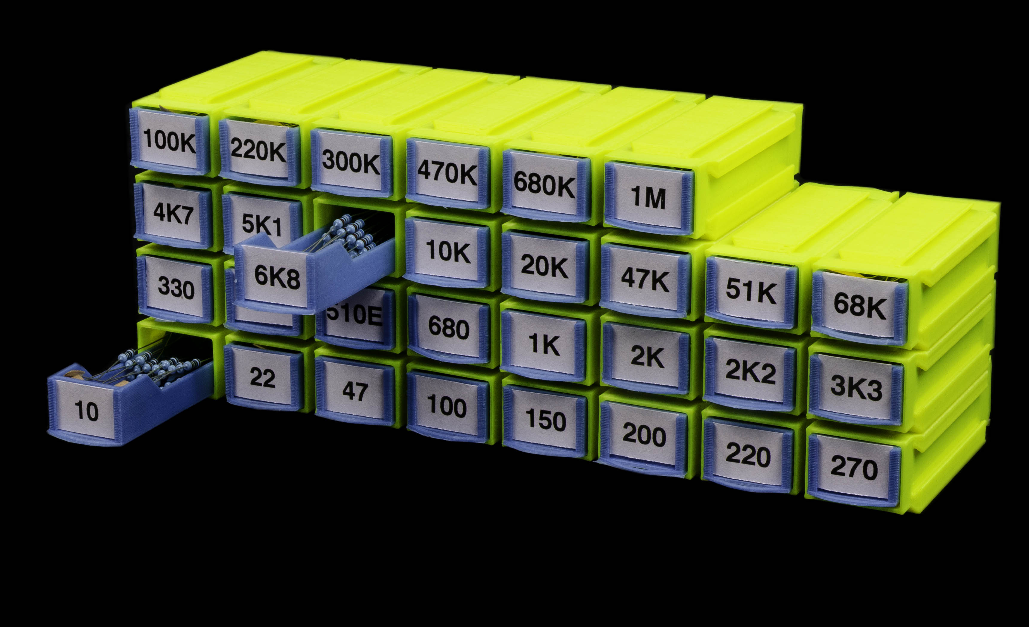 Parameterizable modular resistor box
