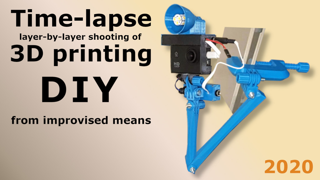 Time-lapse system for layer-by-layer shooting of 3D printing