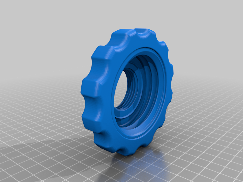 IBC Cap (S60x6 thread) with adapter to 1" pipe thread