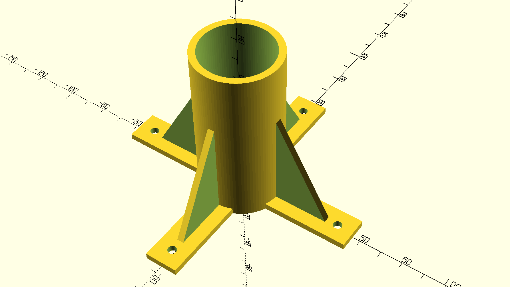 Customizable mounting bracket for post, rod or dowel
