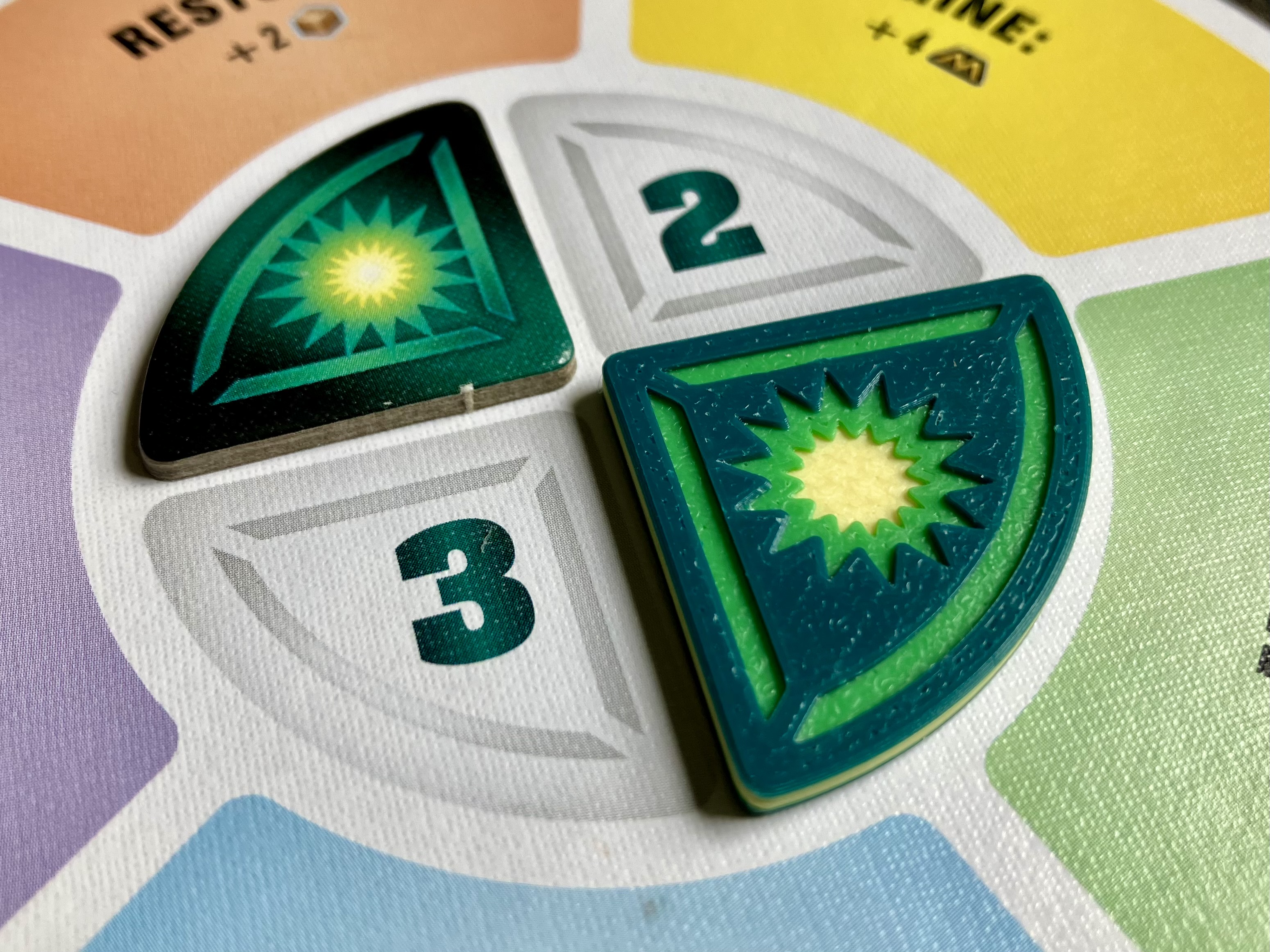 Action Token for Moon Colony Bloodbath Board Game