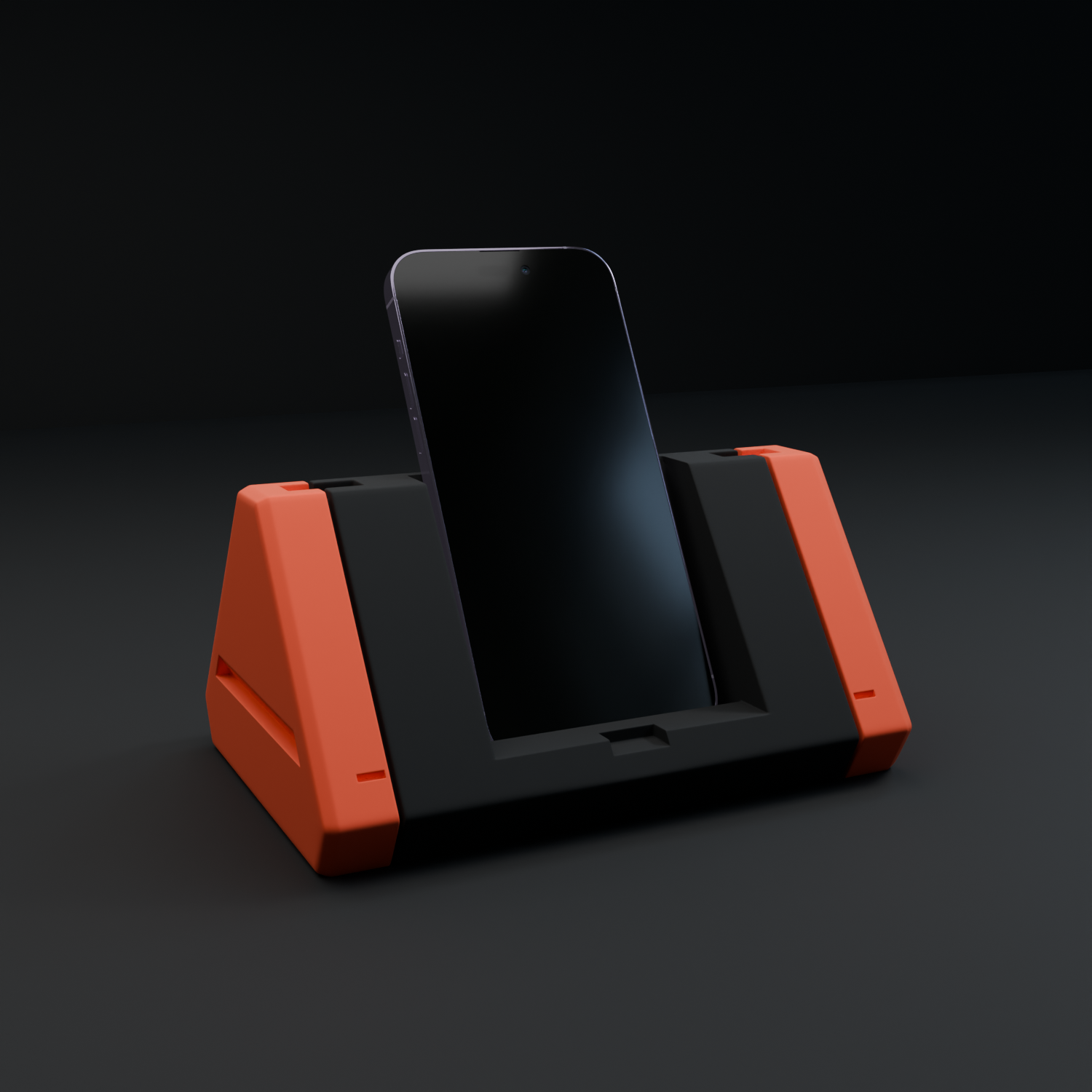 Cyberpunk Phone Dock – 3D Printed Futuristic Smartphone Stand