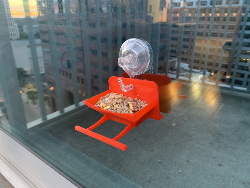 Bird Feeder for suction cup with a hook