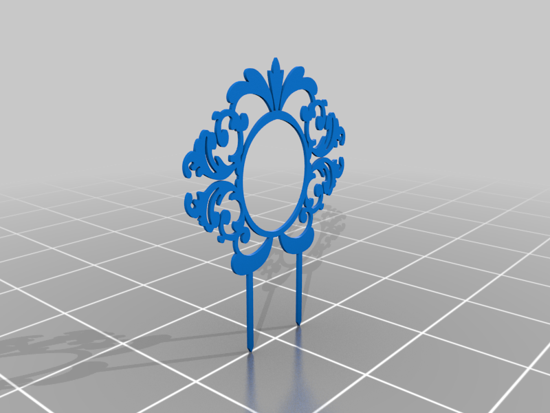 cake topper framed K