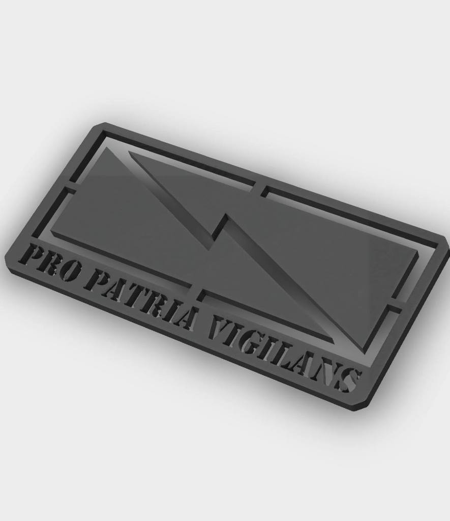 Pro Patria Vigilans Stencil - 1/4" Thickness