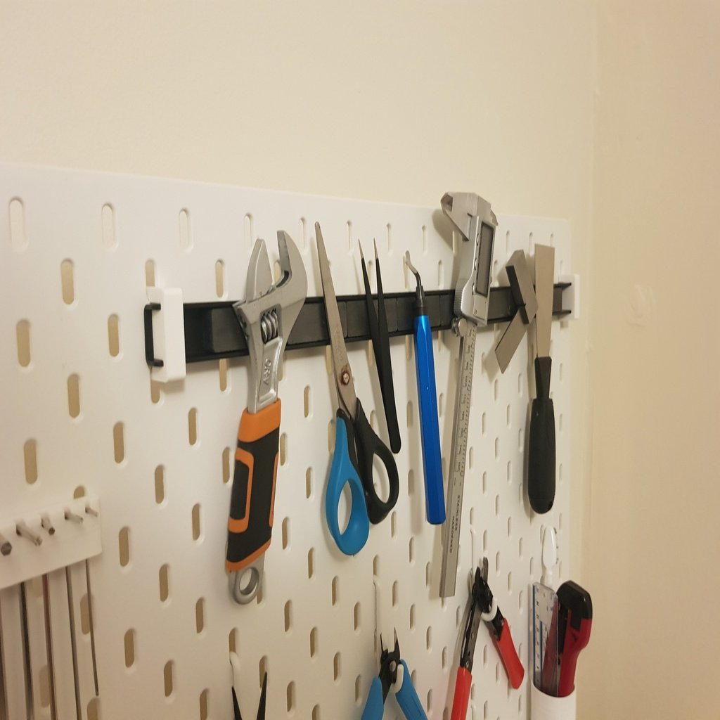 IKEA Skadis - Clip for (Lidl) Powerfix Magnetic Tool Holder Strip