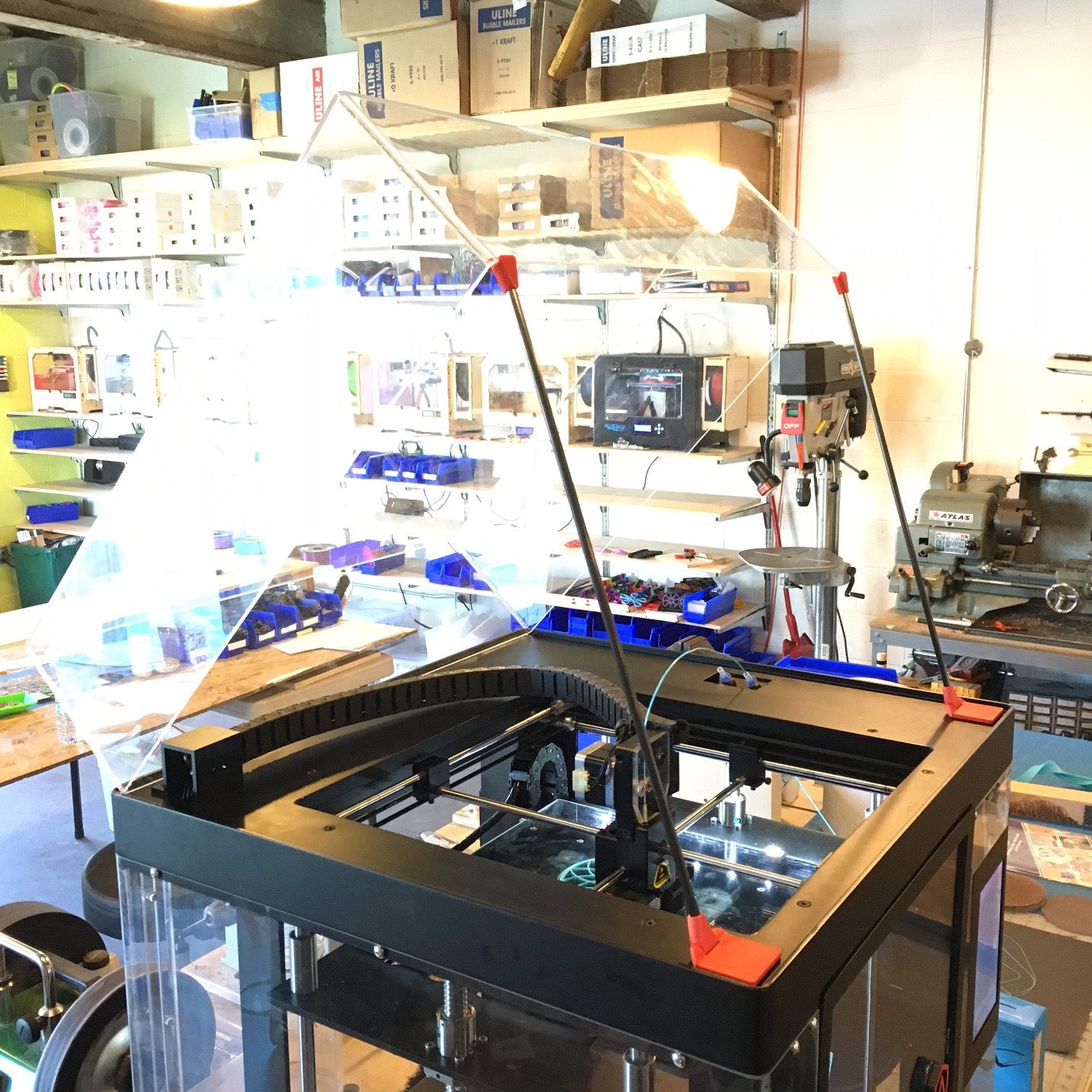 Raise3D N2 Hinged Lid Props
