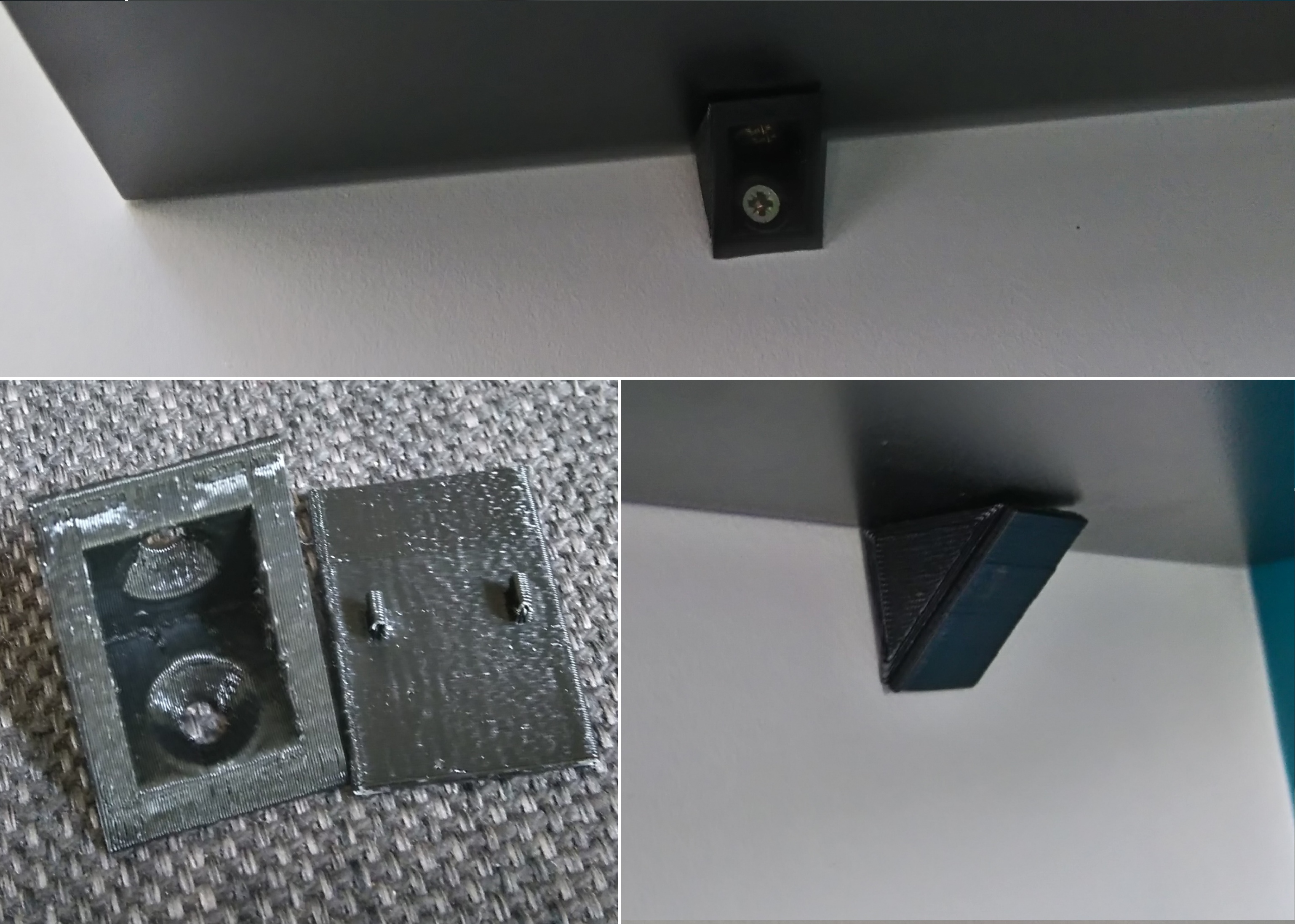 fixing bracket (" tac'eker "sort of). cleat fixing . shelf supports . 90 degrees . 90°