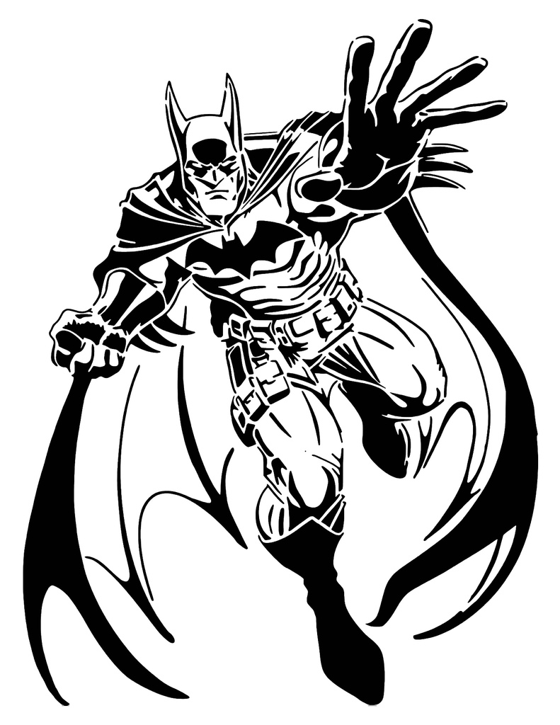Batman stencil 5