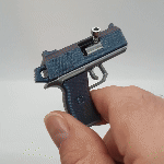 Miniatura 2 do modelo 3D Pistol Keychain — Functional BB Blaster / Fidget Toy