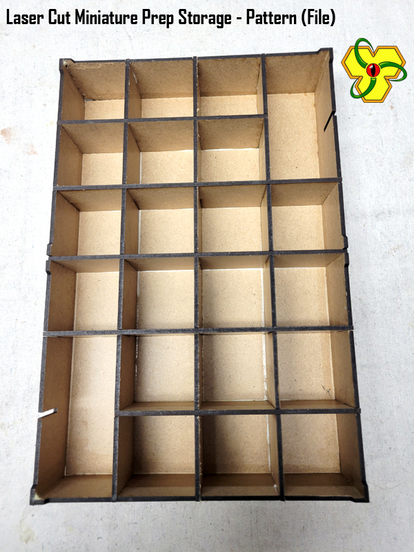 Stackable Miniature Figure Prep Storage and Bits Box