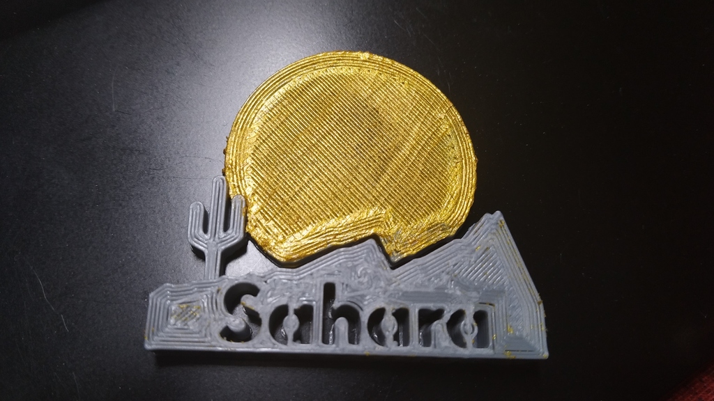 Hermitcraft Sahara logo badge