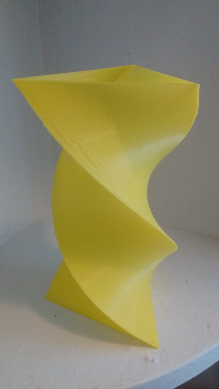 Triangular Twisted Vase