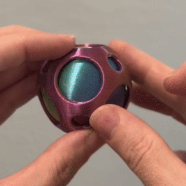 Miniatura 5 do modelo 3D Spinning Sphere Inside Sphere | Print-in-Place Fidget Toy