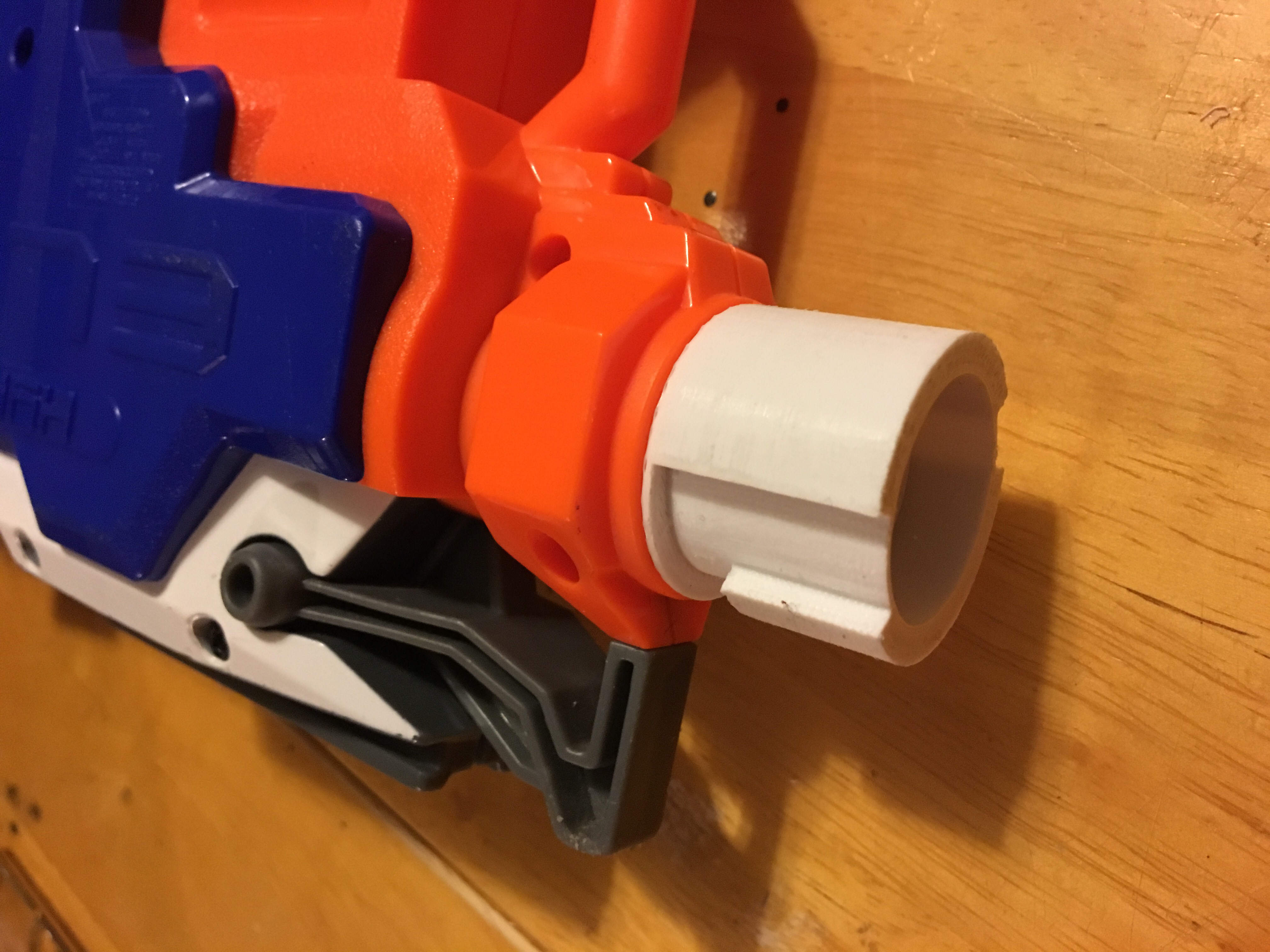 Nerf hyperfire barrel attachment  WORKS