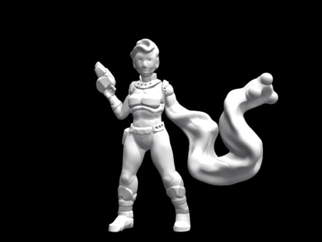Gella, Sapient Shapeshifting Slime-Alien (28mm/Heroic scale)