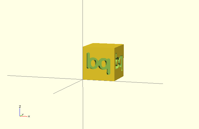 Cubo calibración 20 mm bq