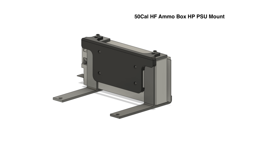 HP PSU Mount - Harbor Freight 50Cal Ammo Box 