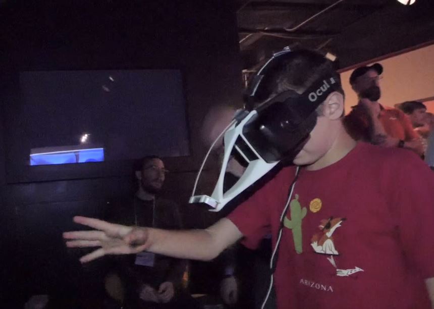 Extended Leap Motion Mount for Oculus Rift DK2