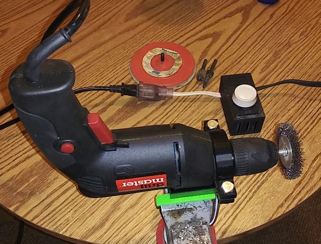 Electric drill vise mount