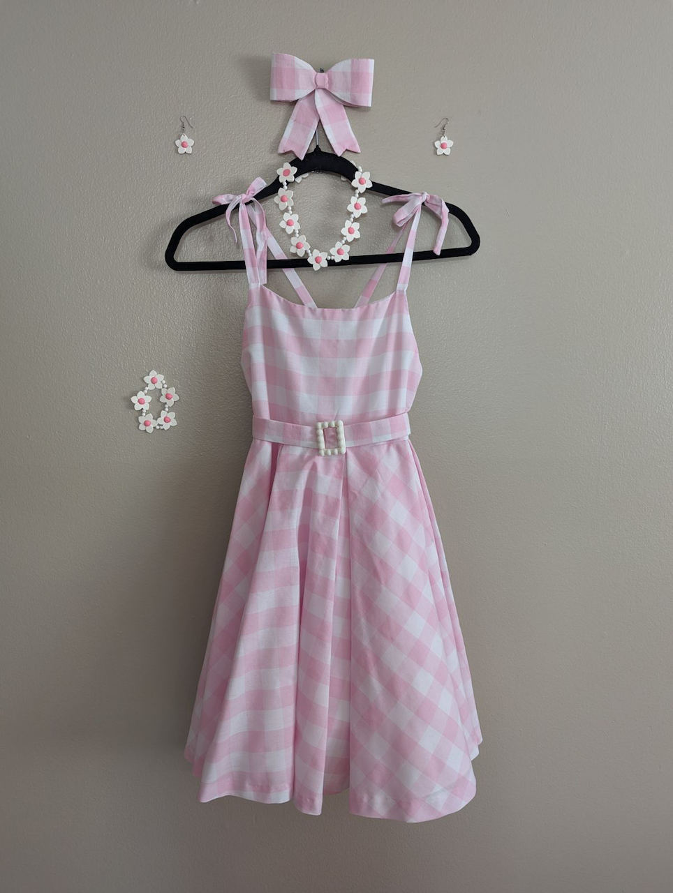 Barbie inspired jewelry beads and belt