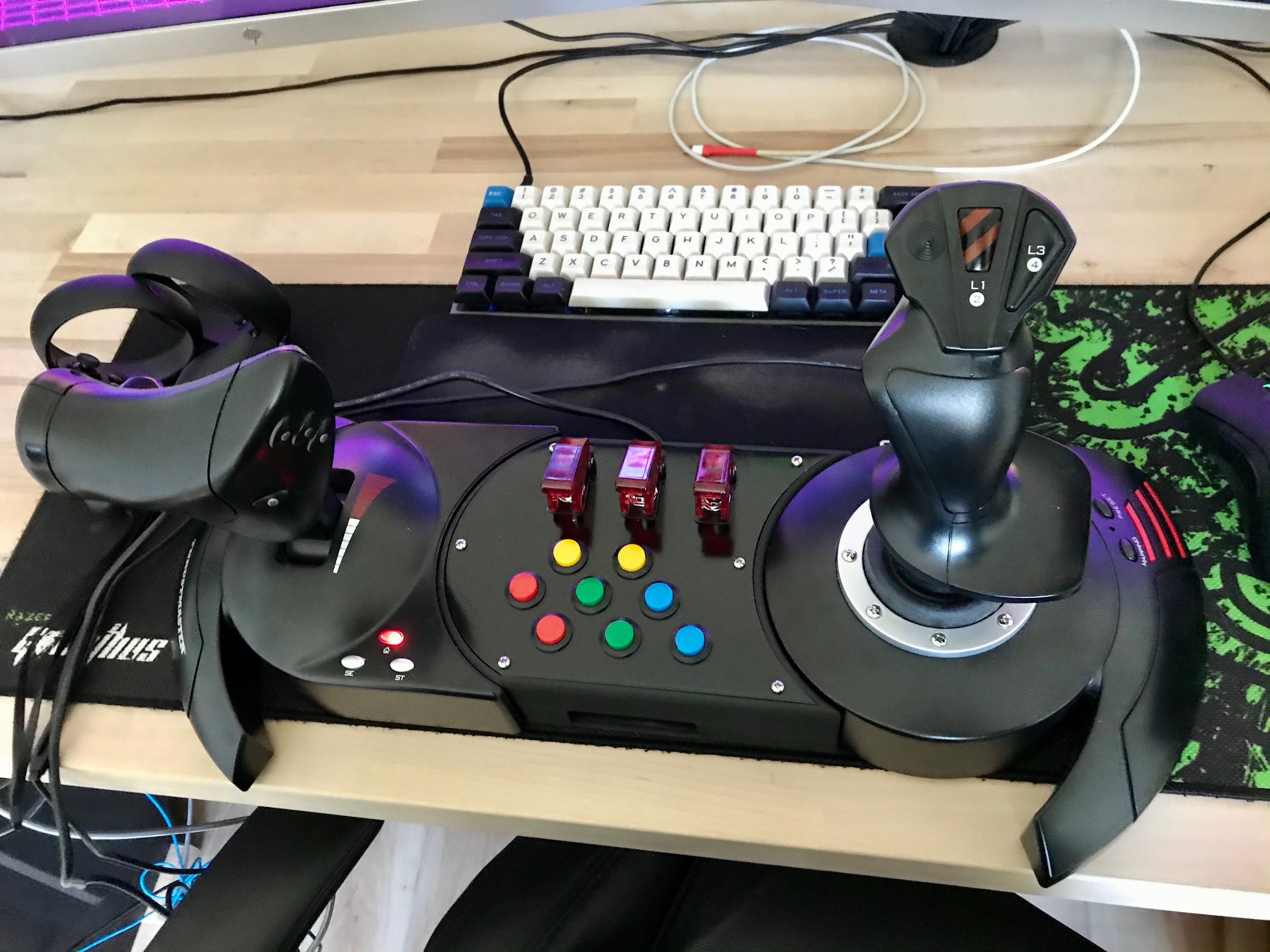 Makes Of Thrustmaster Hotas X T Flight Extension With Or Without Buttons By Icase81 Thingiverse