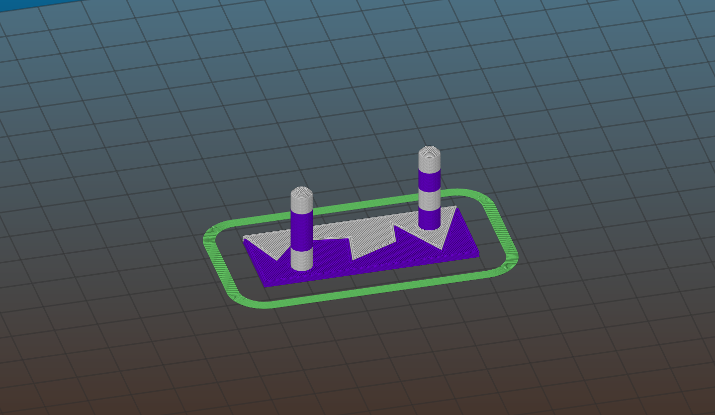 Simple Dual Extrusion - Stringing-Test