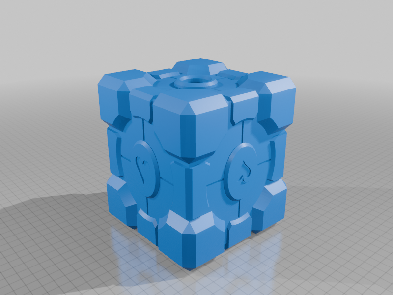 Companion Cube Tissue Box (4.5" x 4.5" x 5.125")