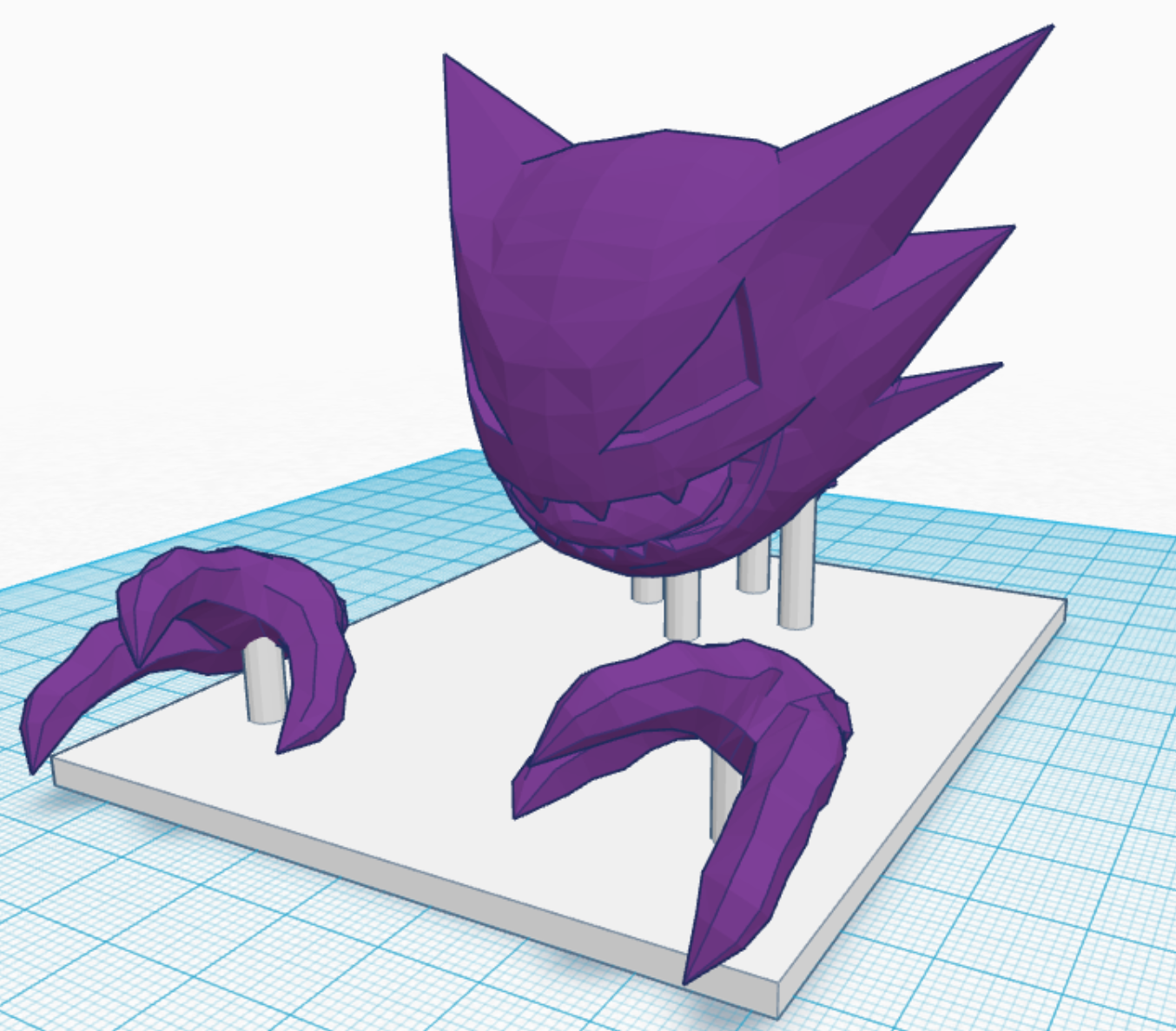 Haunter with Eyes and Floating Stand (Pokemon)