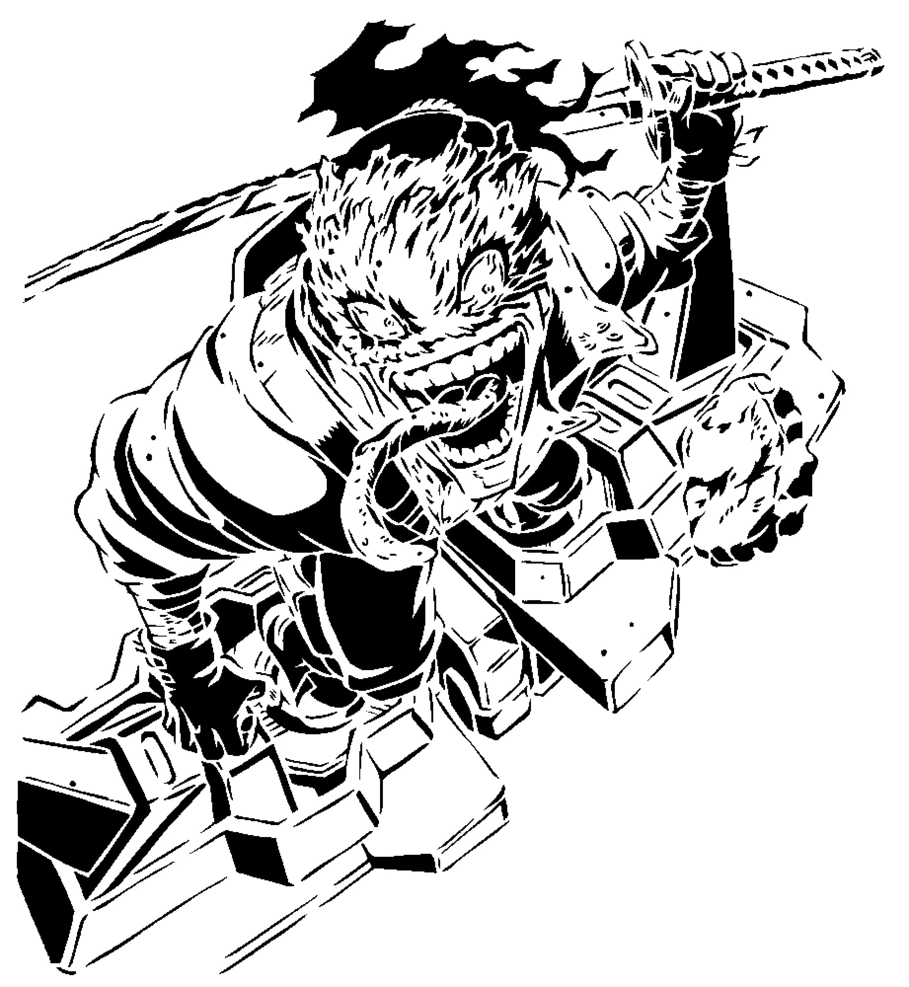 Stain Chizome Akaguro stencil