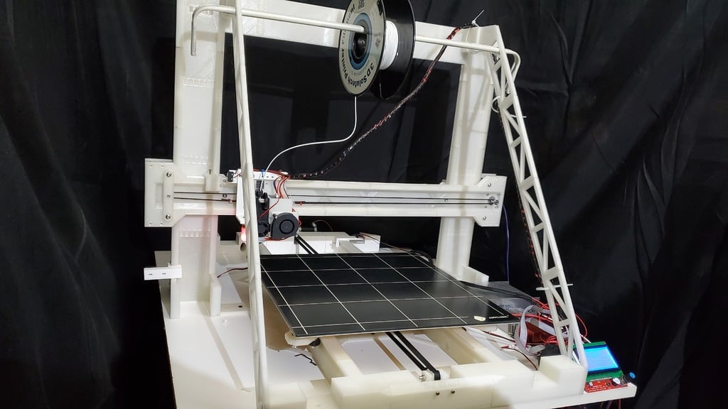 THE BEAST - FULLY 3D PRINTED FRAME AND RAILS 3D PRINTER