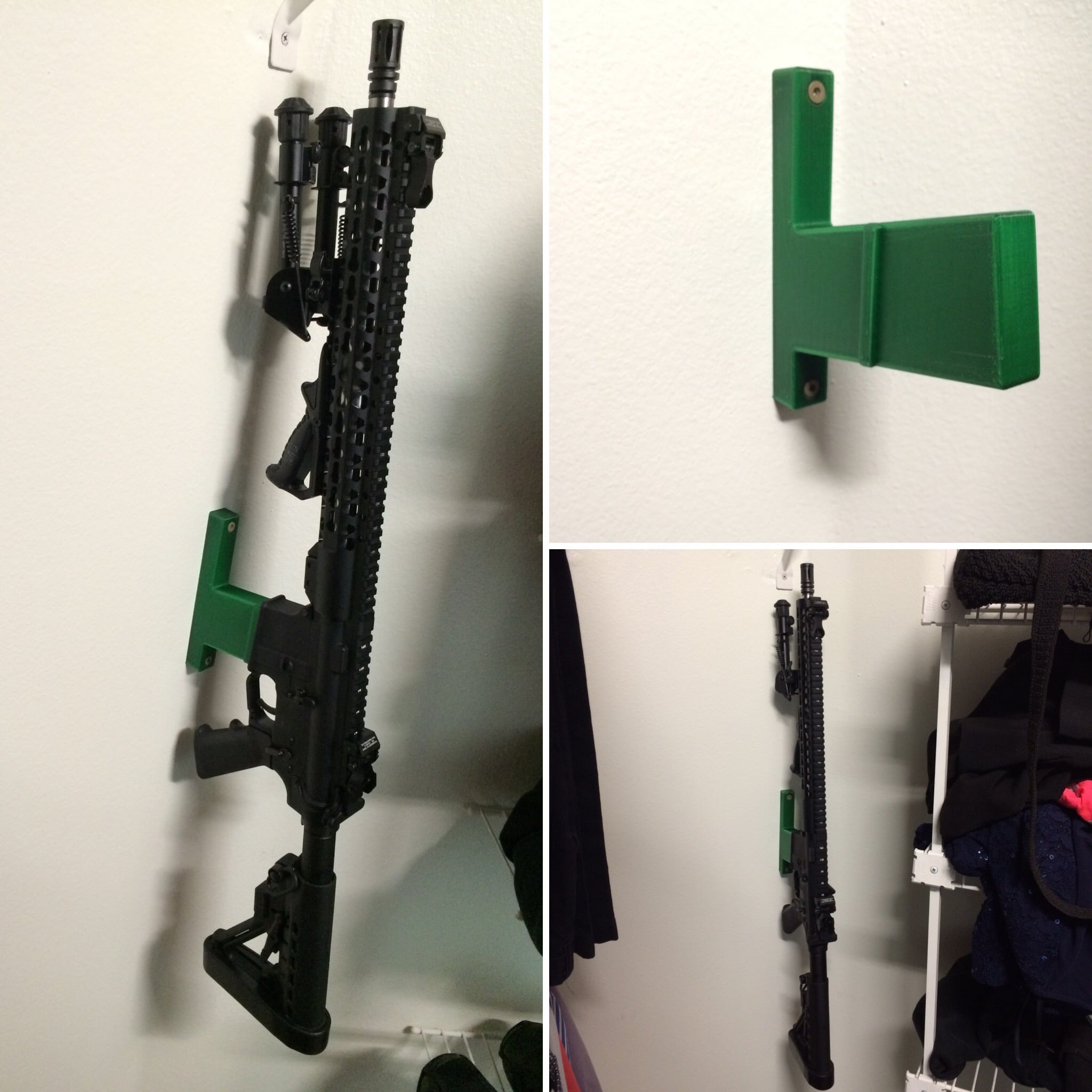 AR-15 vertical wall storage mount