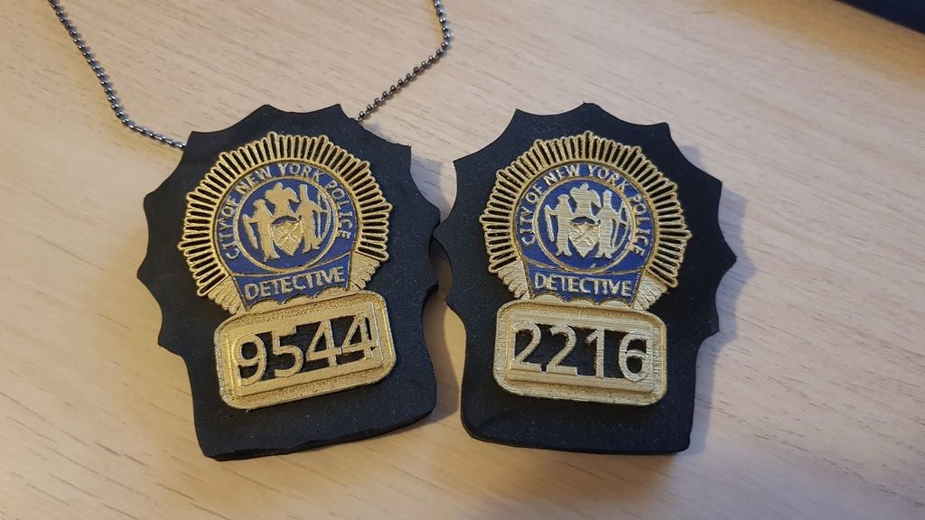 Brooklyn 99 Detective Badges (Jake and Amy)