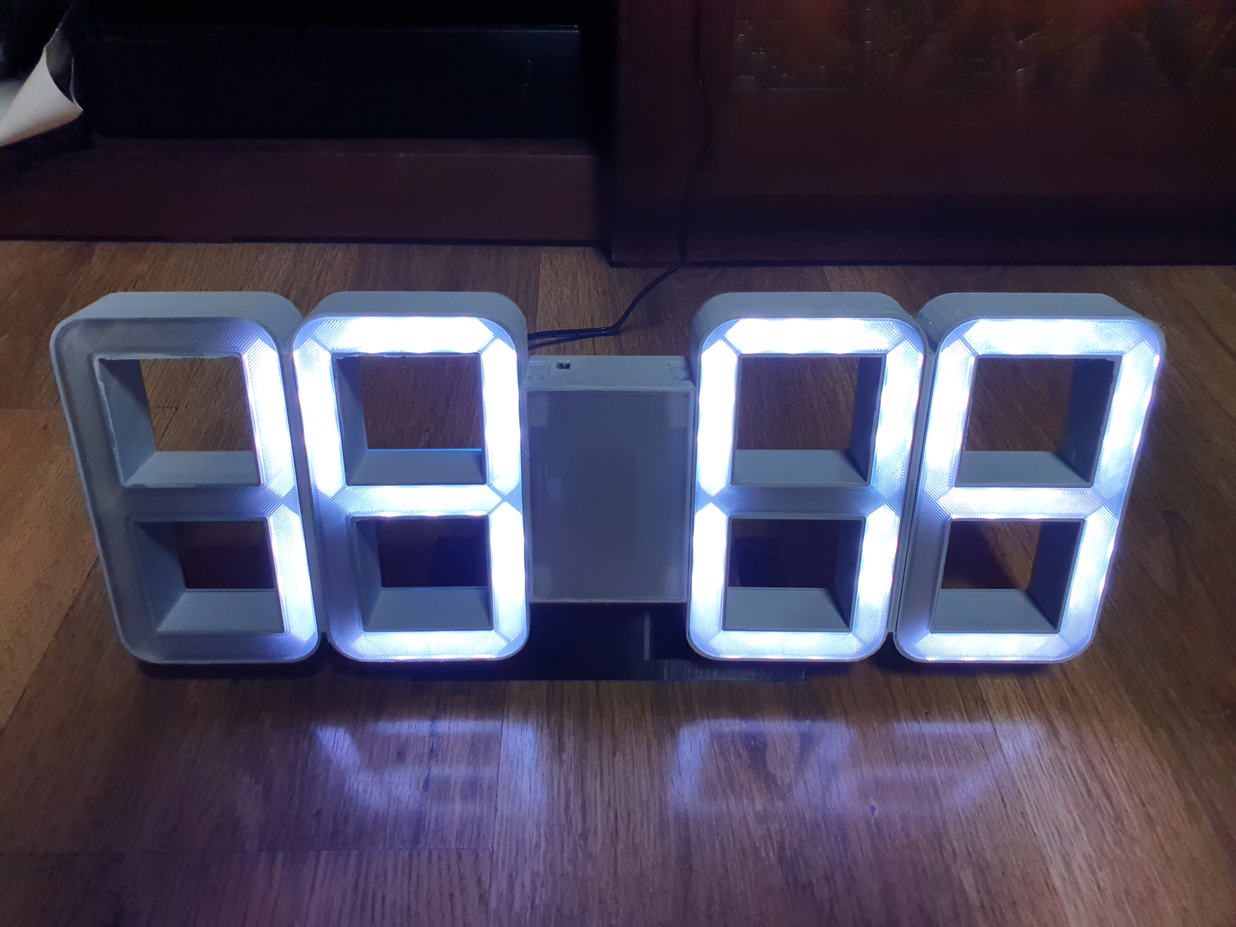seven segment digital clock (ws2812)