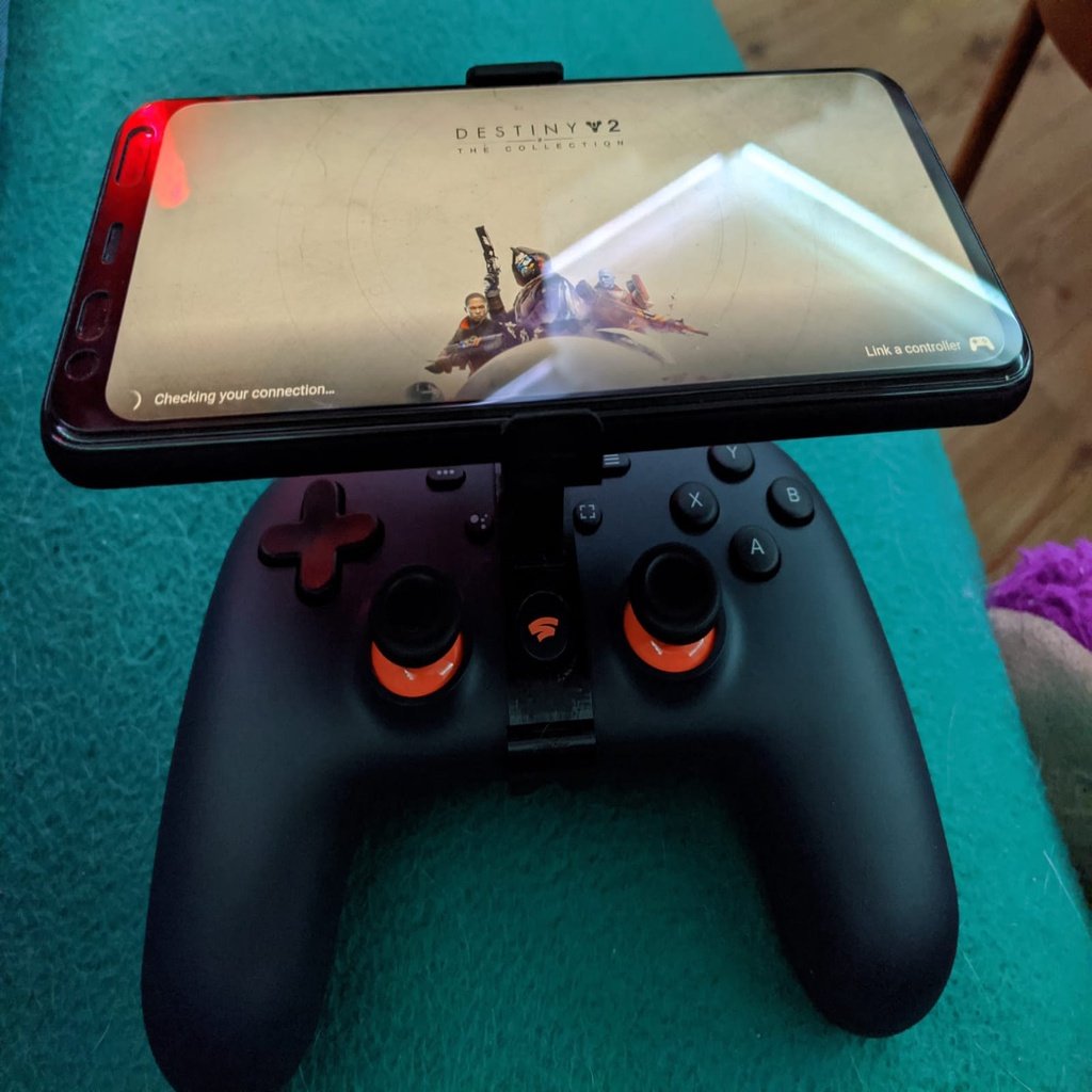 Adjustable Stadia Controller Phone Mount for XL phones