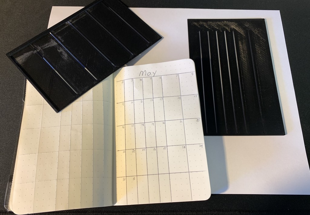 Moleskine Calendar Template, cahier journals, page per month by ThePrinterUnderTheStairs - Thingiverse moleskine-calendar-template-cahier-journals-page-per-month-by-theprinterunderthestairs-thingiverse
