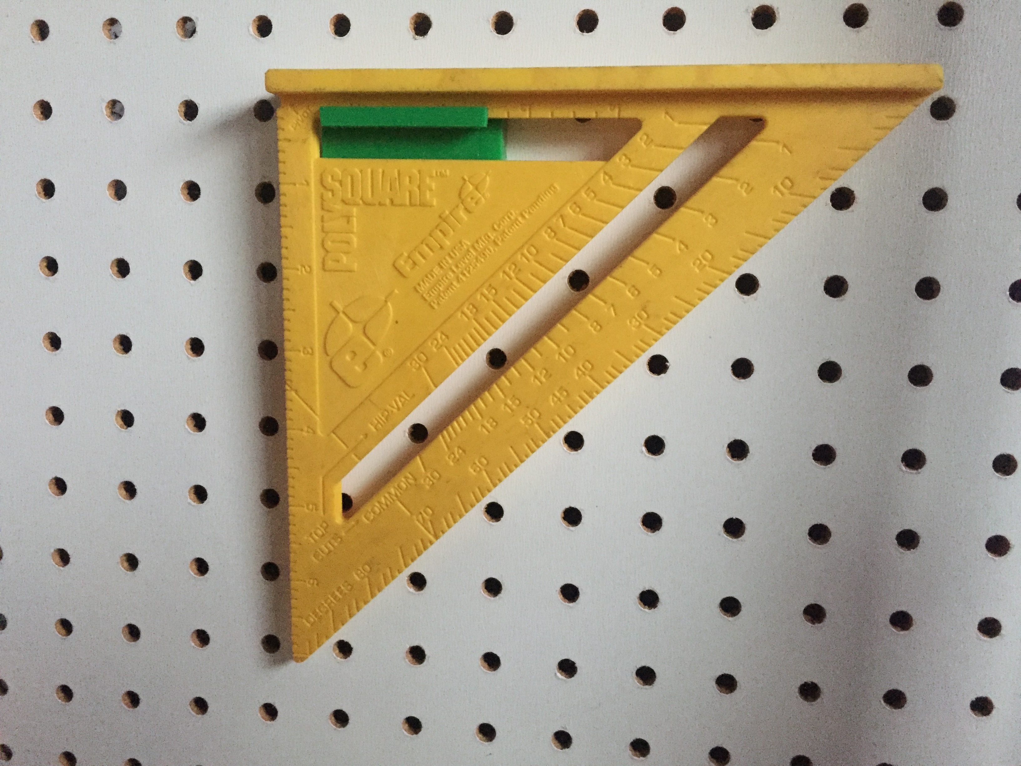 Square Holder for Pegboard