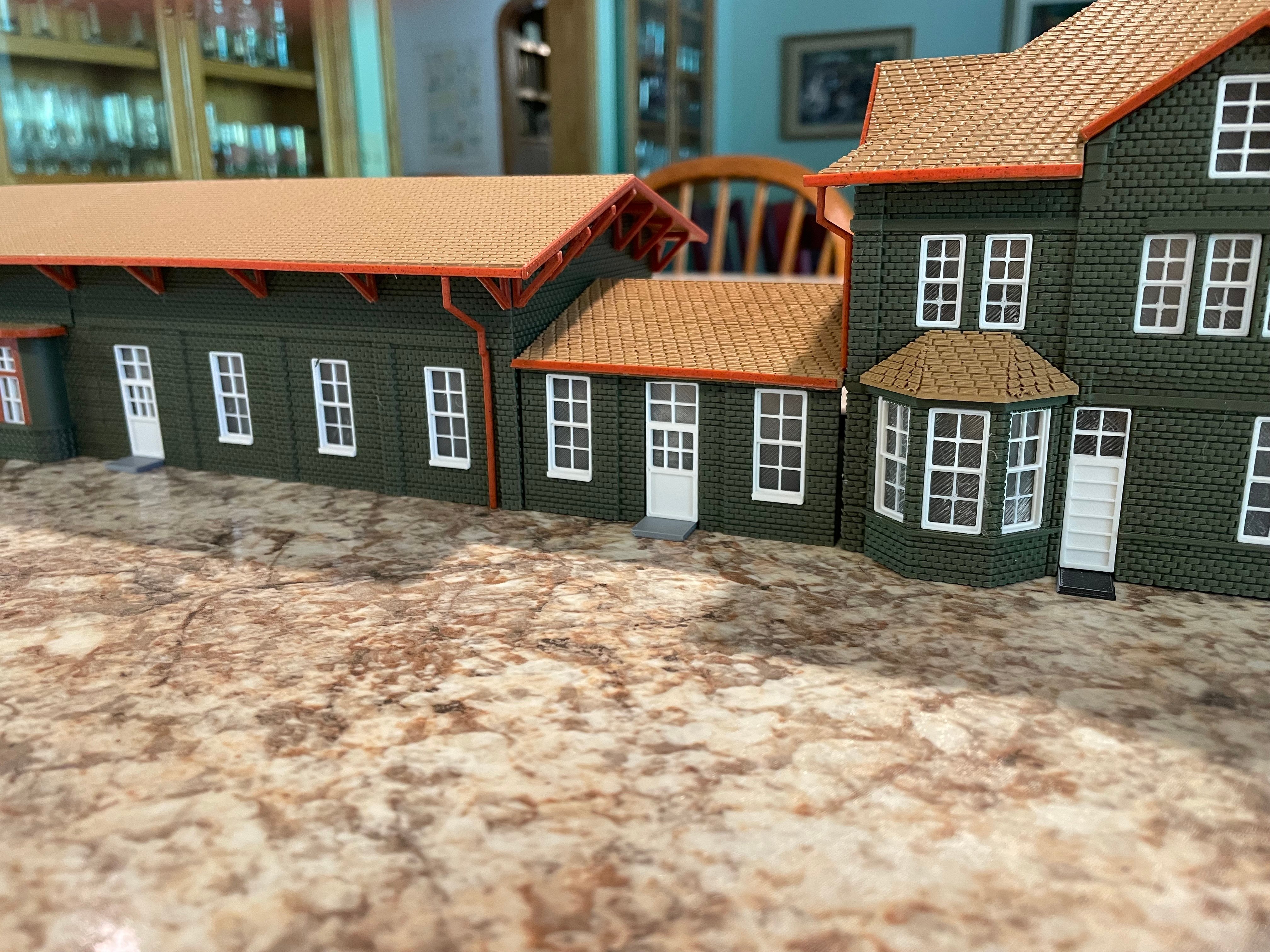 HO Scale Hamilton OH Train Station.