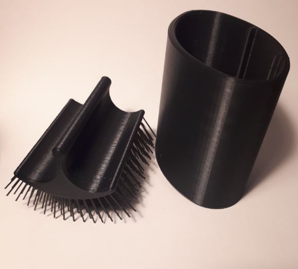 Brush with travel case