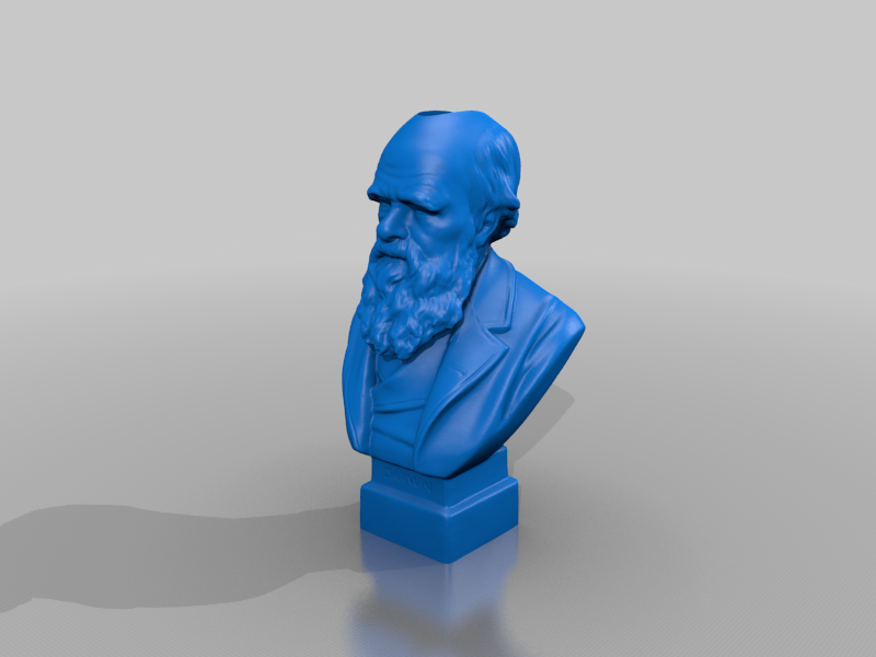 Charles Darwin Bust c.1889 Bic Buddy