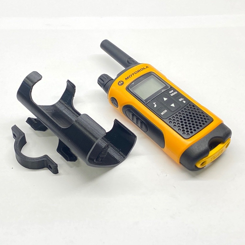 Motorola TLKR T80 radio holder for bicycle handlebar mount 