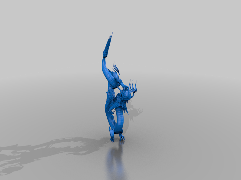 serpent dragon - terrain - statue