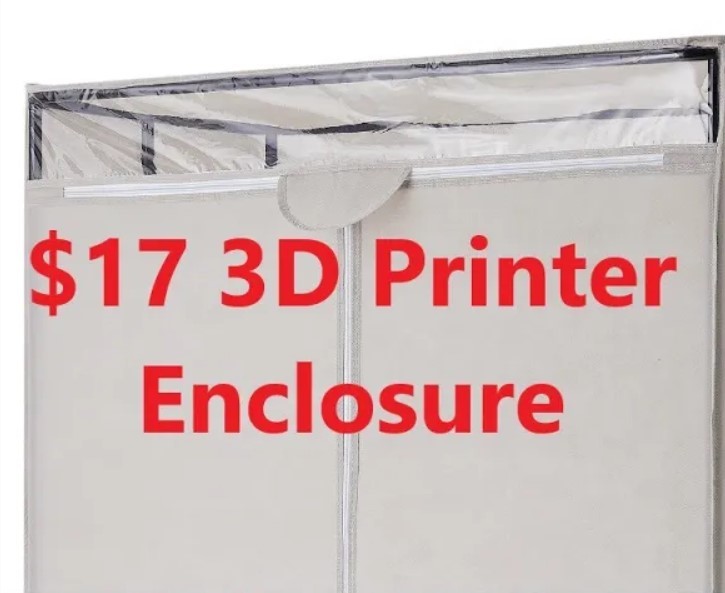 Cheap $17 3d printer heated enclosure